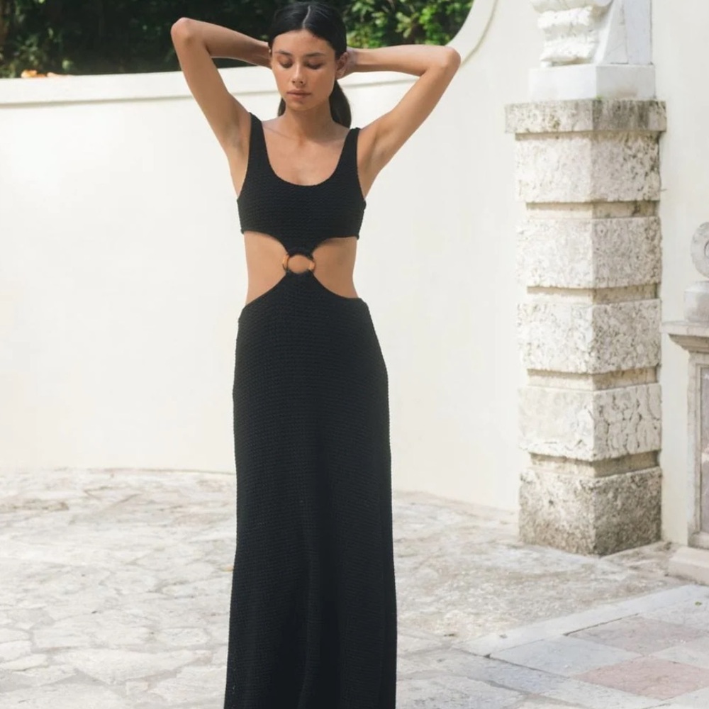 Montce Black Cutout Maxi Dress